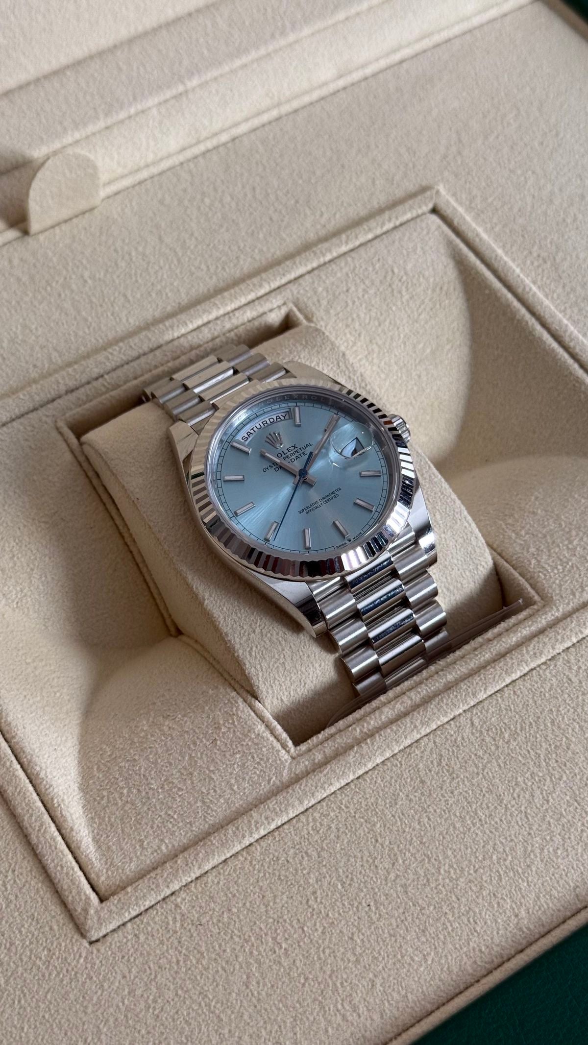Rolex Day Date blue 40 mm