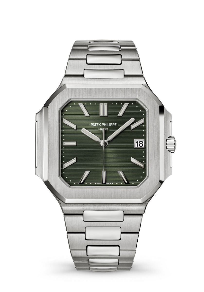 Patek Philippe Cubitus 5822P en platine avec un cadran vert olive