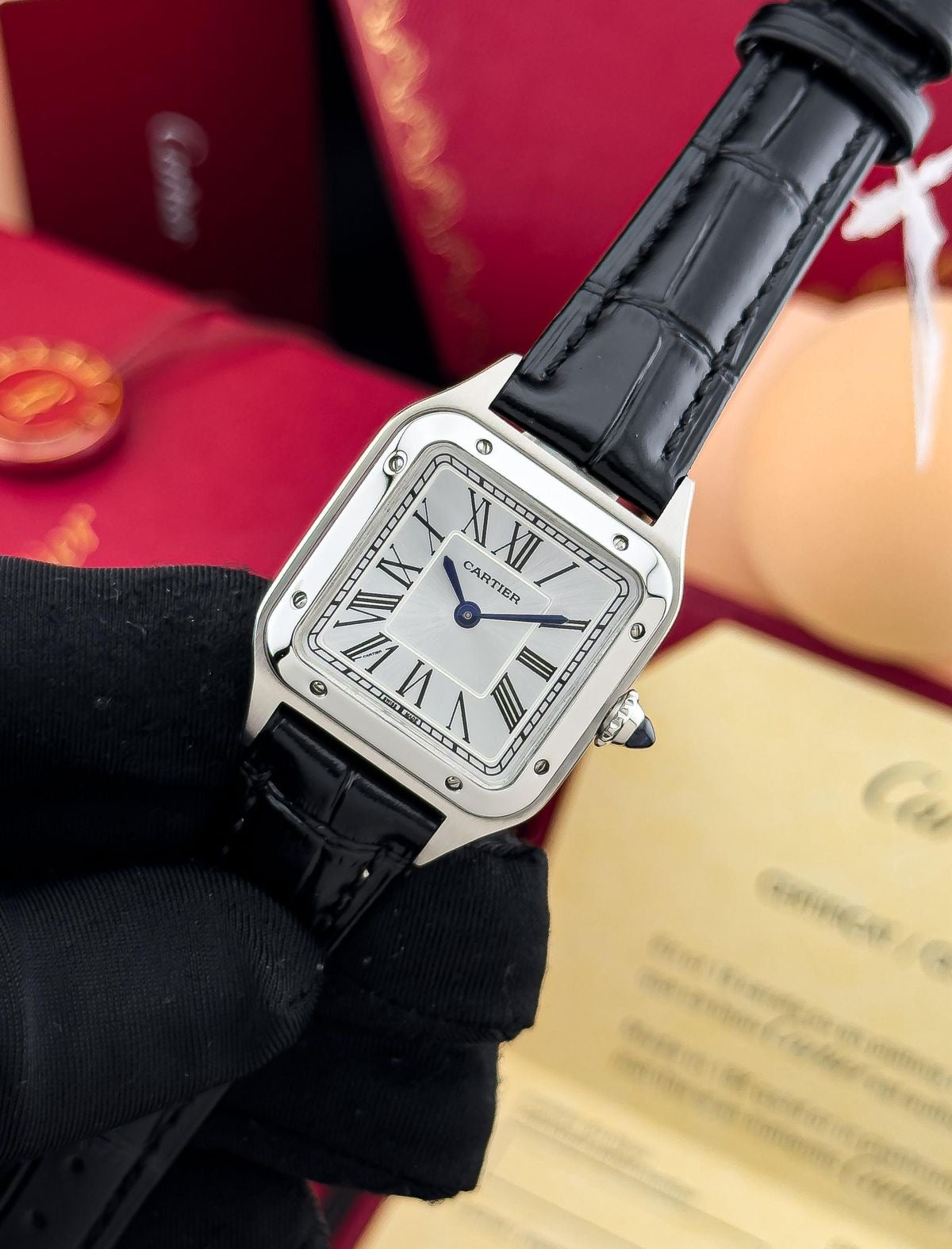 Cartier dumont bracelet cuir