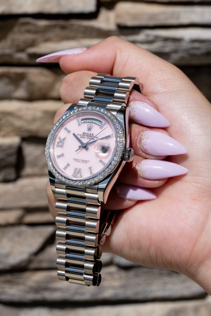 Pink opal Rolex Day date 128239