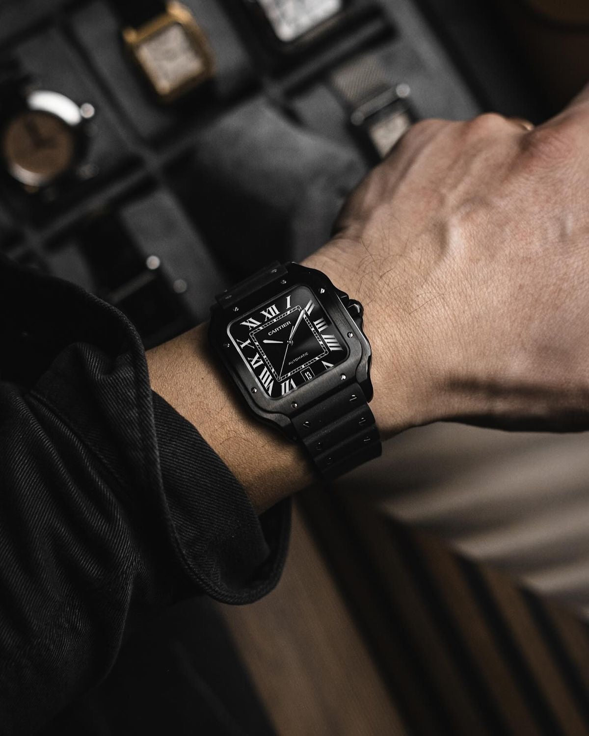 Cartier Santos Full Black