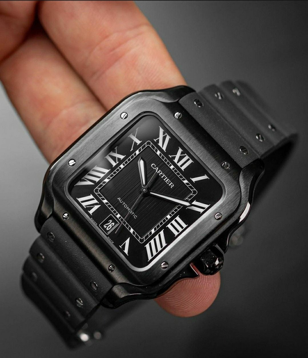 Cartier Santos Full Black