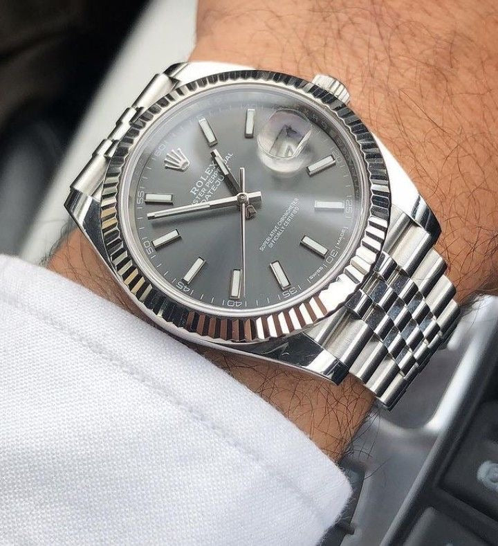 Montre Datejust 36 mm /41mm Grise Jubilé Pour Homme