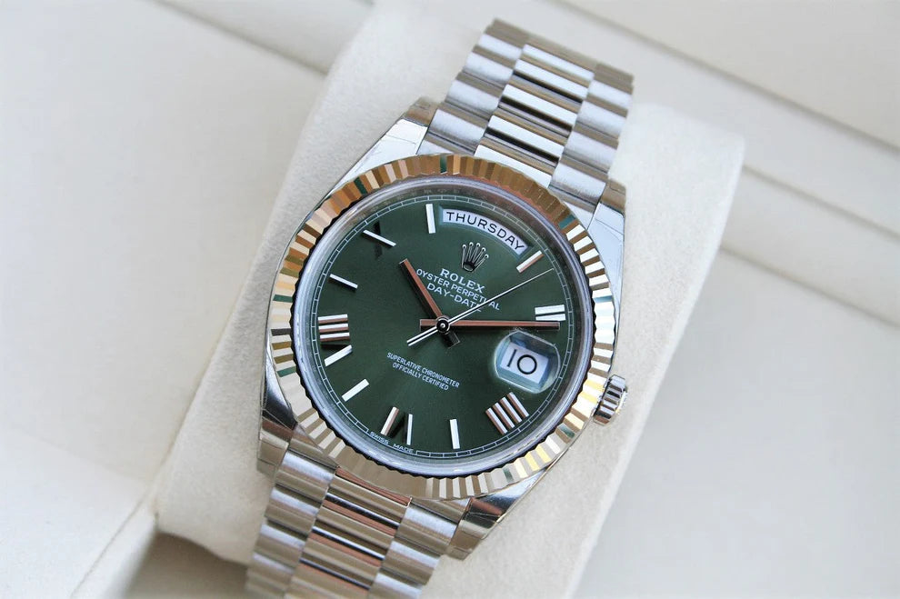 Rolex Day Date 40 Vert Pour Homme