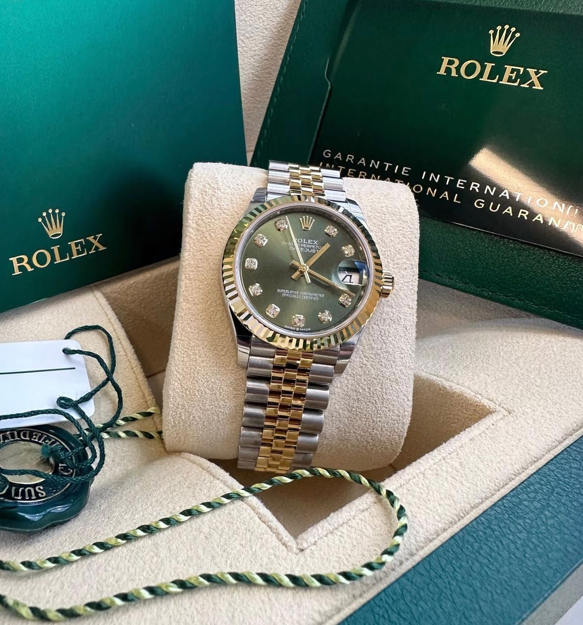 Rolex Lady Date Just Vert