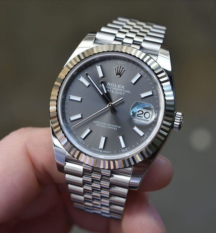 Montre Datejust 36 mm /41mm Grise Jubilé Pour Homme