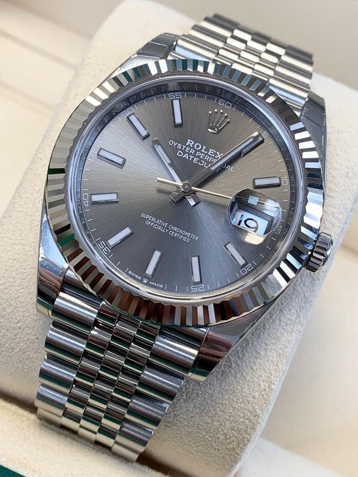 Montre Datejust 36 mm /41mm Grise Jubilé Pour Homme