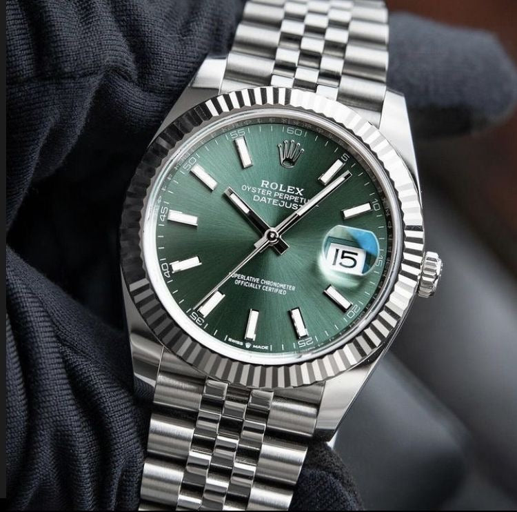 datejust fond vert  36 mm / 41mm