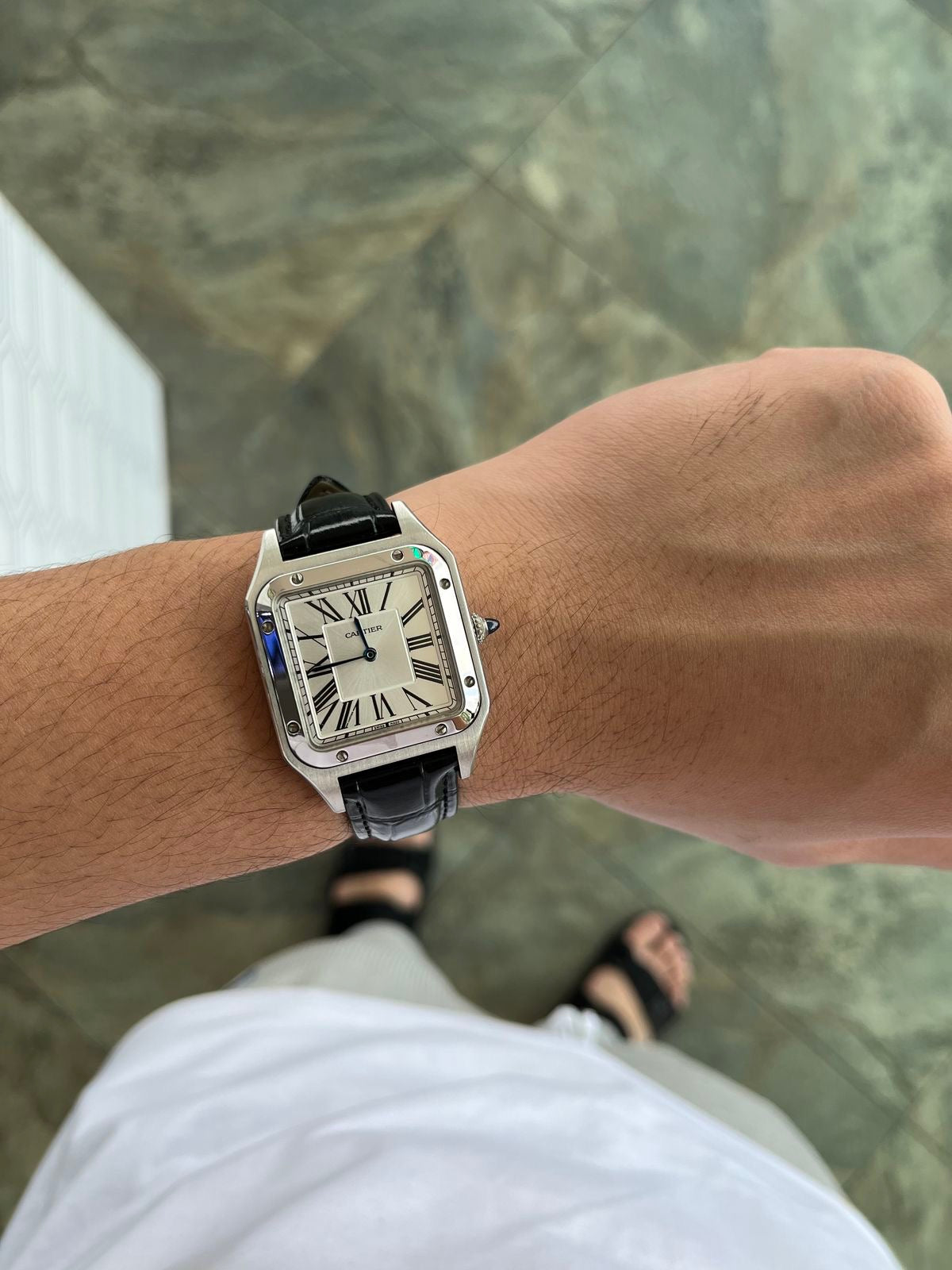 Cartier dumont bracelet cuir