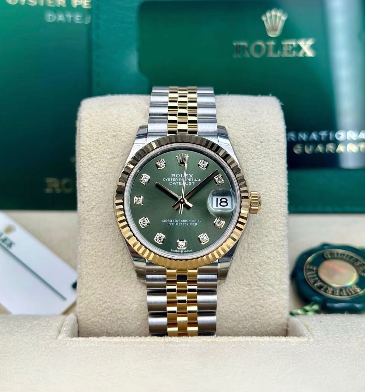 Rolex Lady Date Just Vert