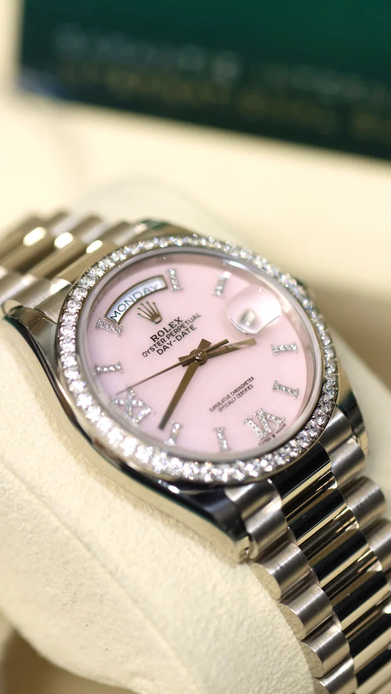 Pink opal Rolex Day date 128239