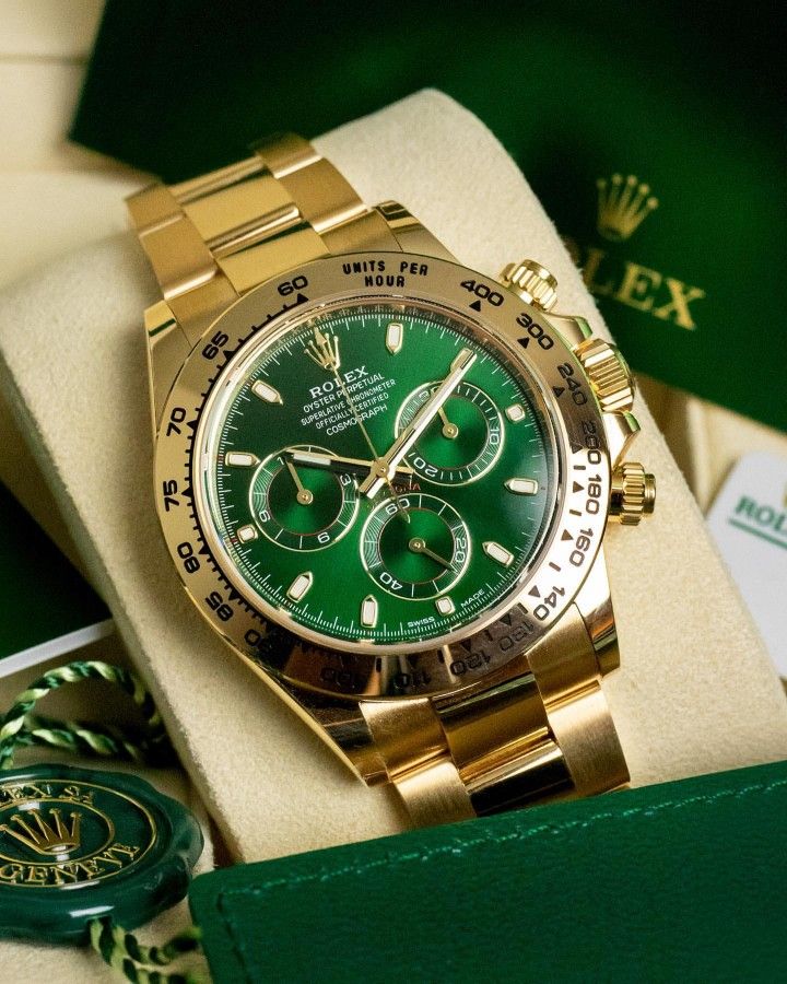 Montre Homme Daytona Cosmographe Fond Vert
