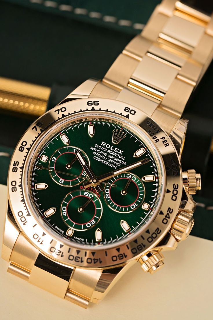 Montre Homme Daytona Cosmographe Fond Vert