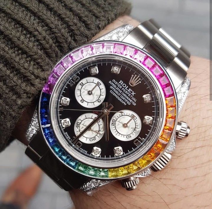 Rolex Daytona Rainbow Gris