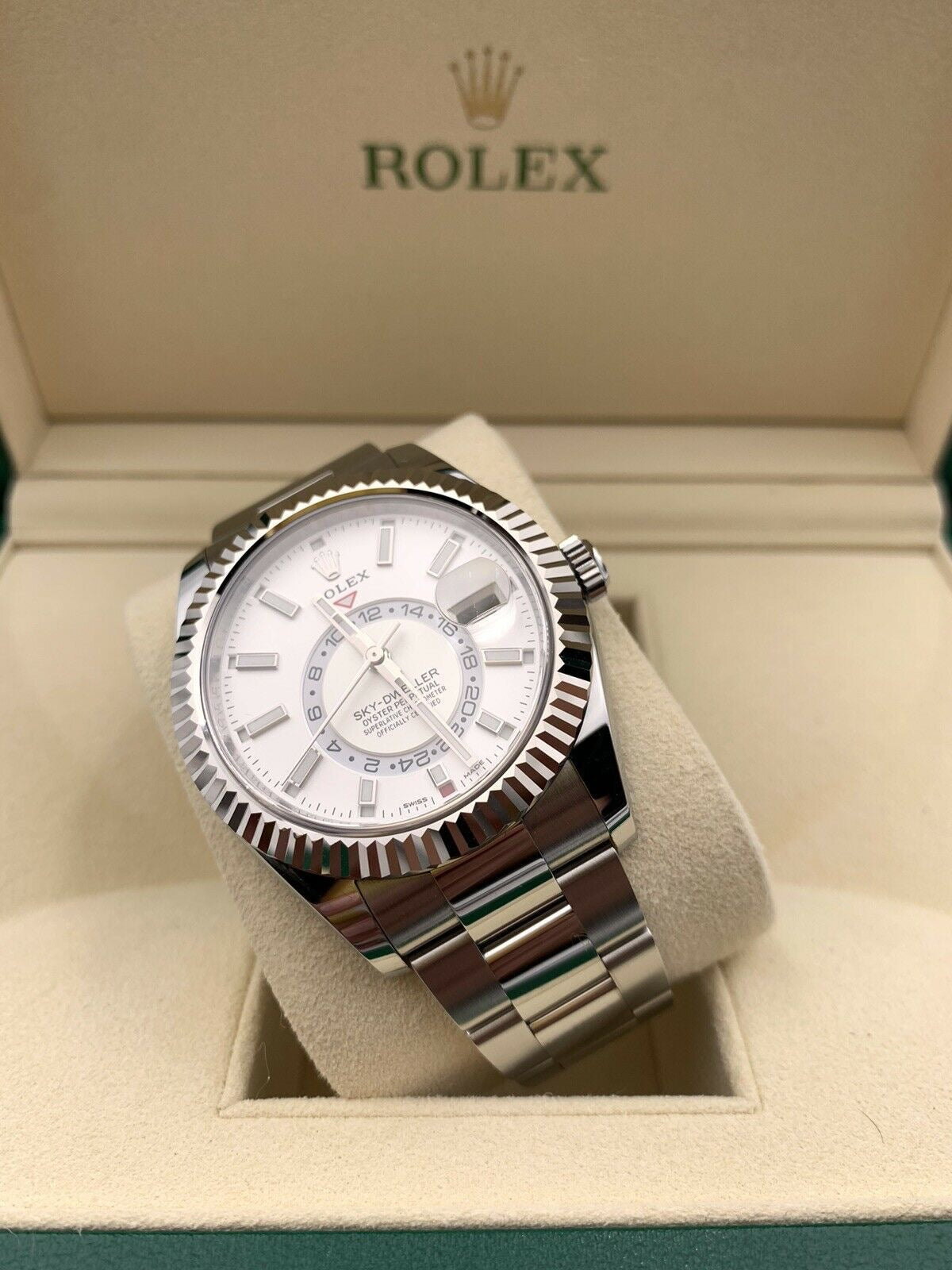 Rolex Sky Dweller white