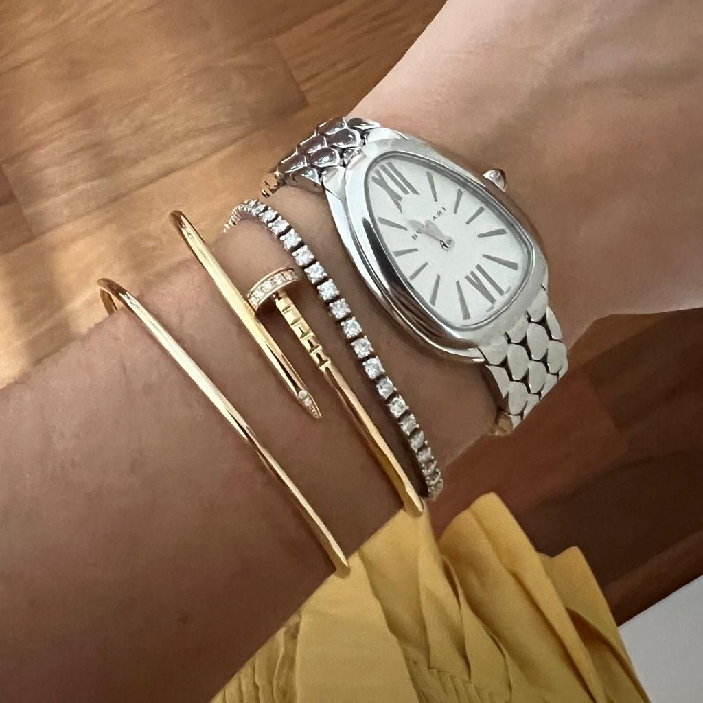 Montre Bvlgari Seduttori Argenté