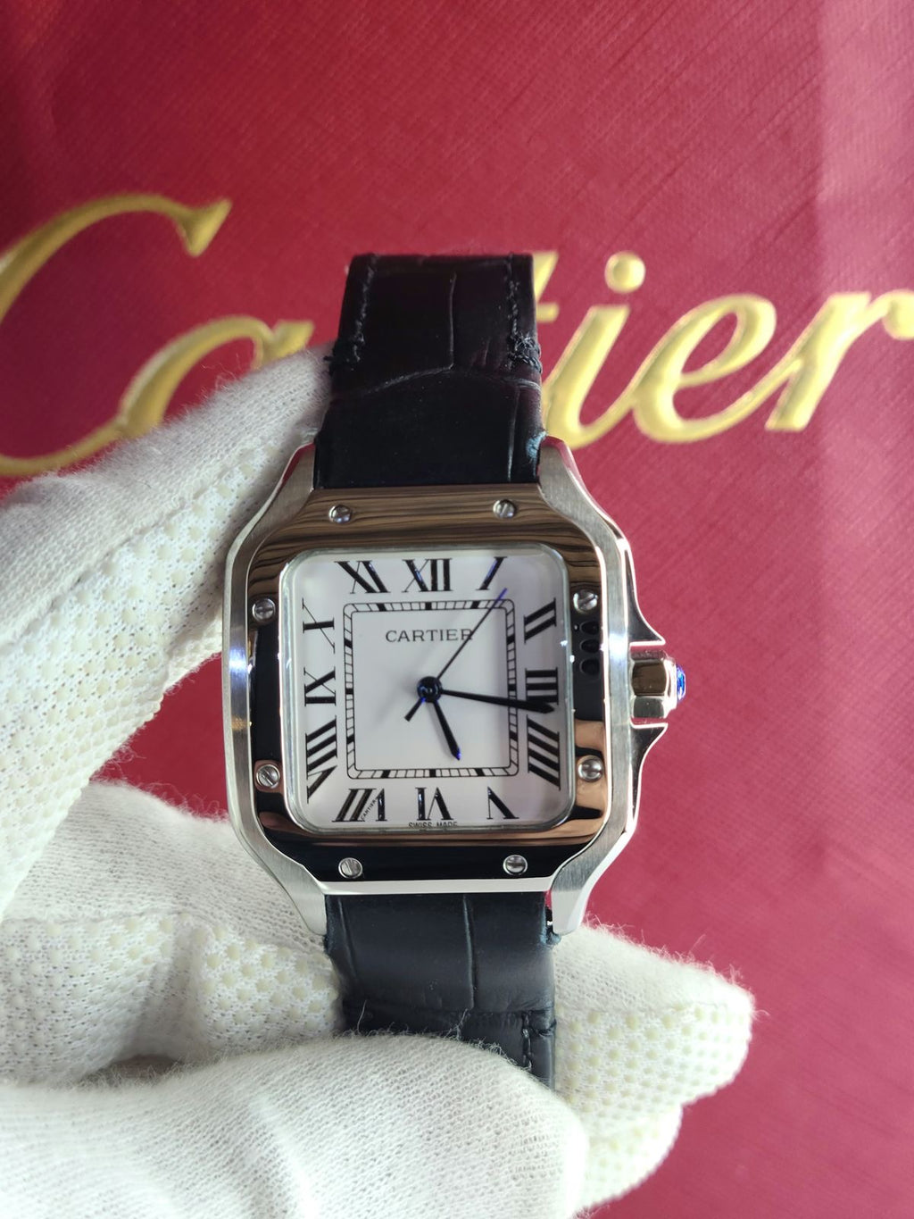 Cartier dumont bracelet cuir