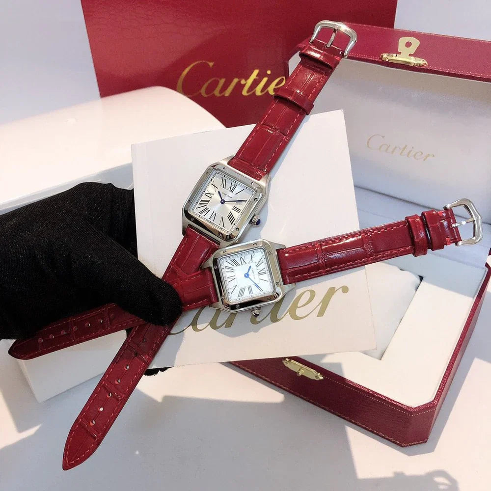 Cartier Santos Bordeaux/ Petit Modèle